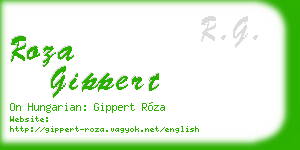 roza gippert business card